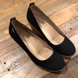 Marquesa Canvas Wedge Pumps